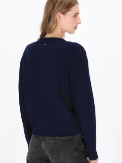 Dreimaster Damen Strickjacke in marine