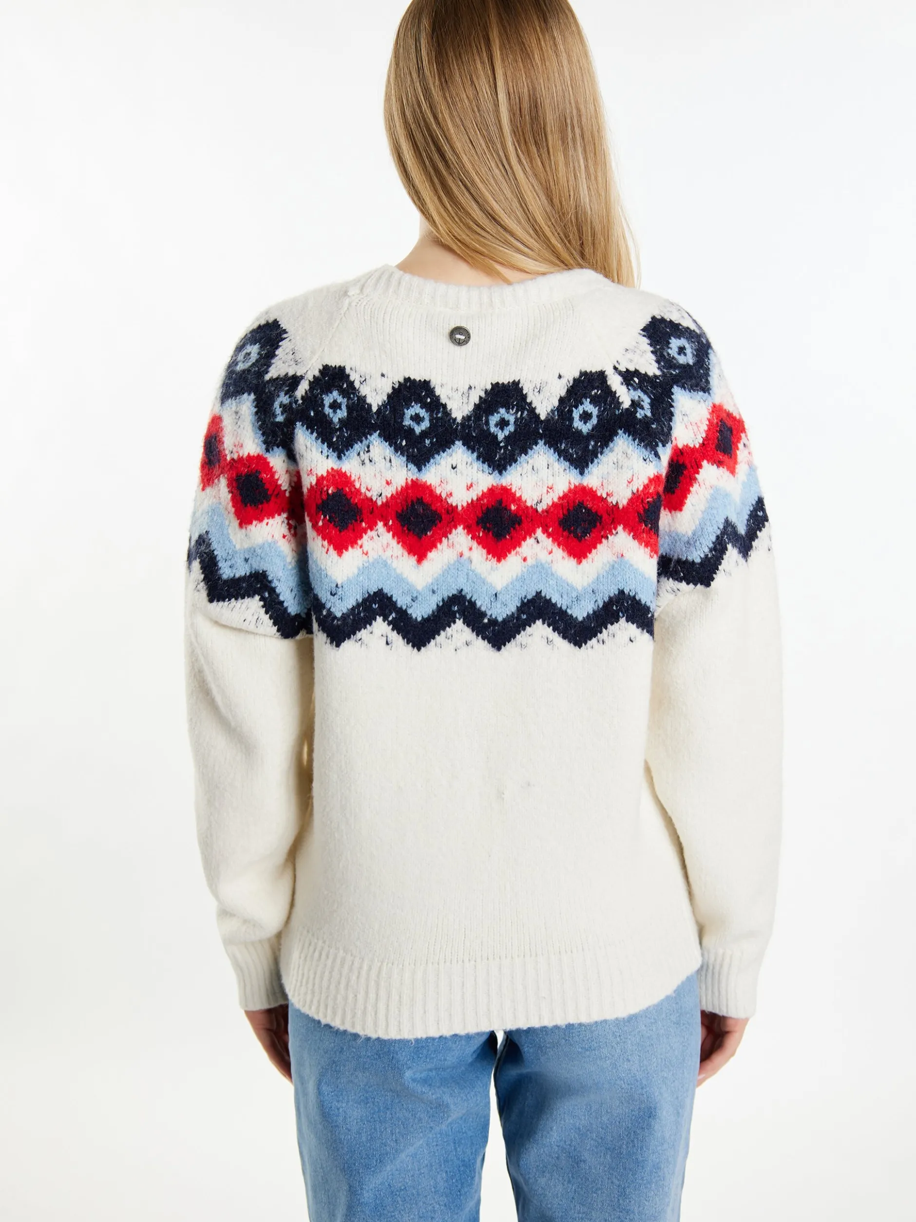 Dreimaster Damen Strickjacke in mehrfarbig