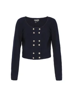 Dreimaster Damen Strickjacke in marine