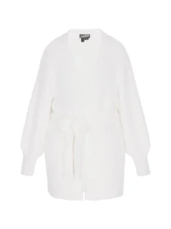 Dreimaster Damen Strickjacke in weiß