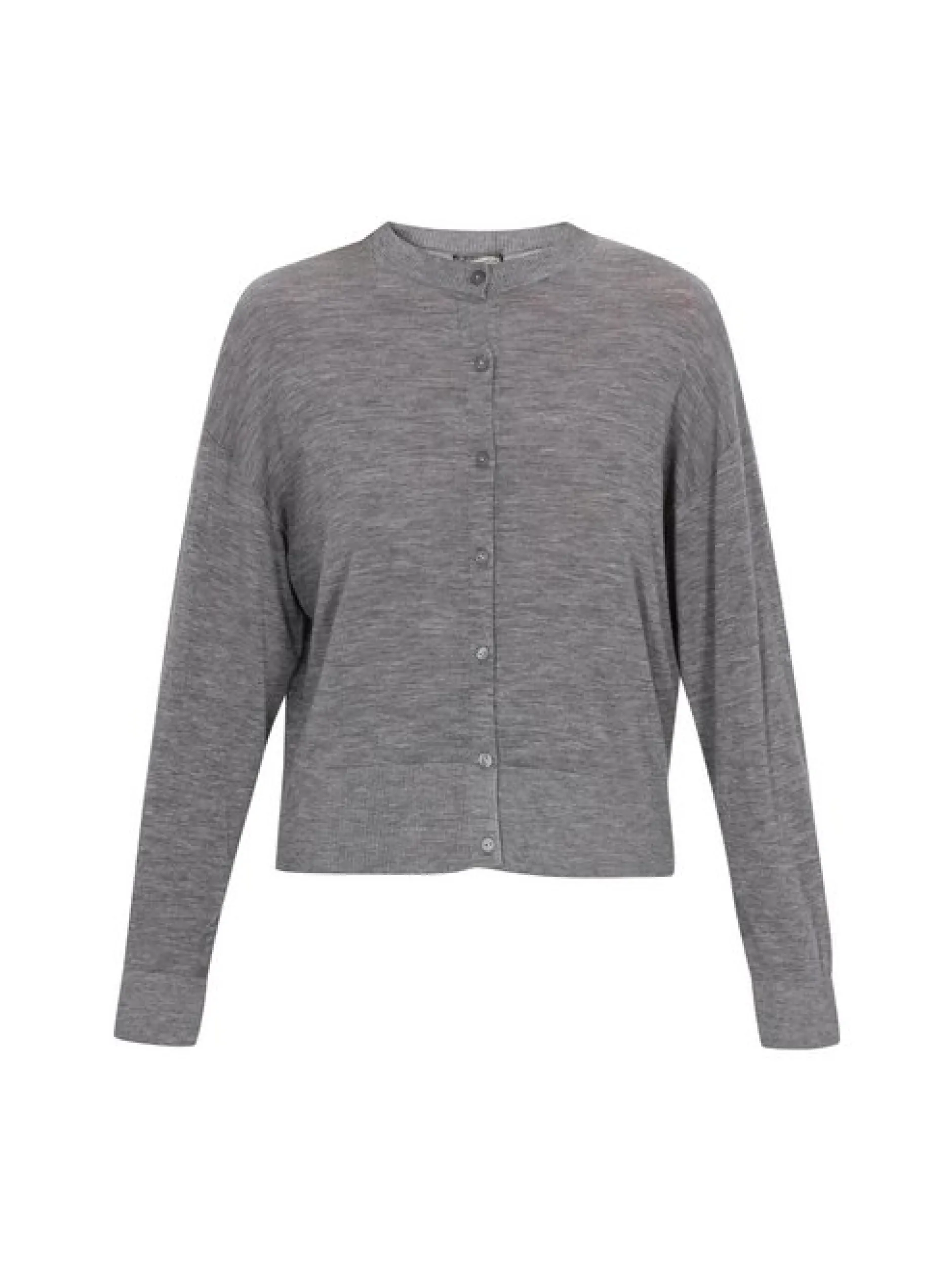 Dreimaster Damen Strickjacke in grau