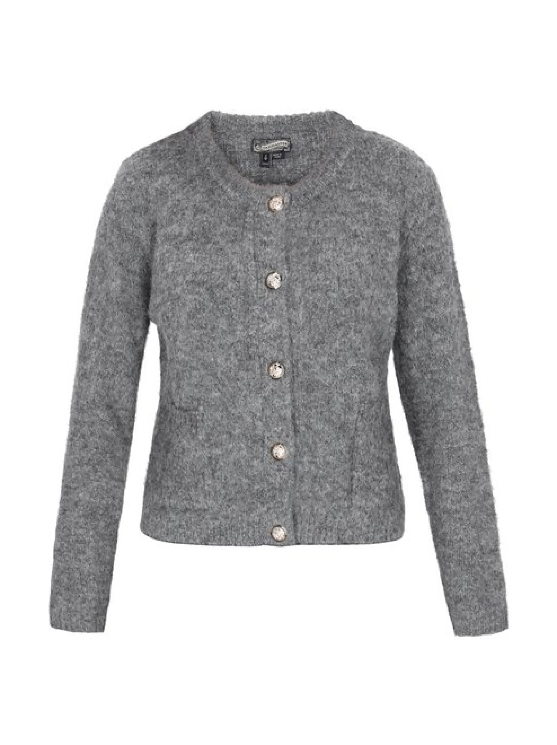 Dreimaster Damen Strickjacke in grau