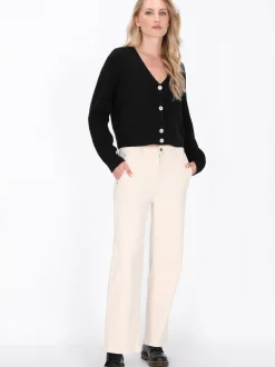 Dreimaster Damen Strickjacke in schwarz