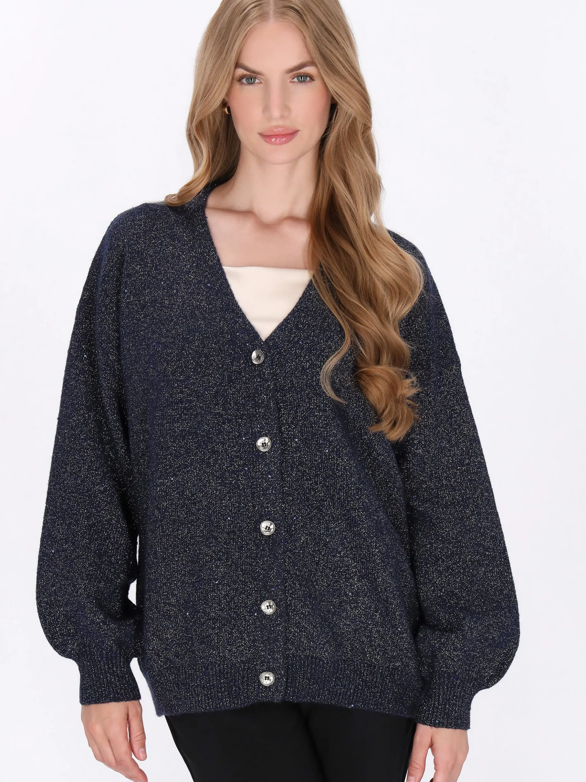 Dreimaster Damen Strickjacke in marine