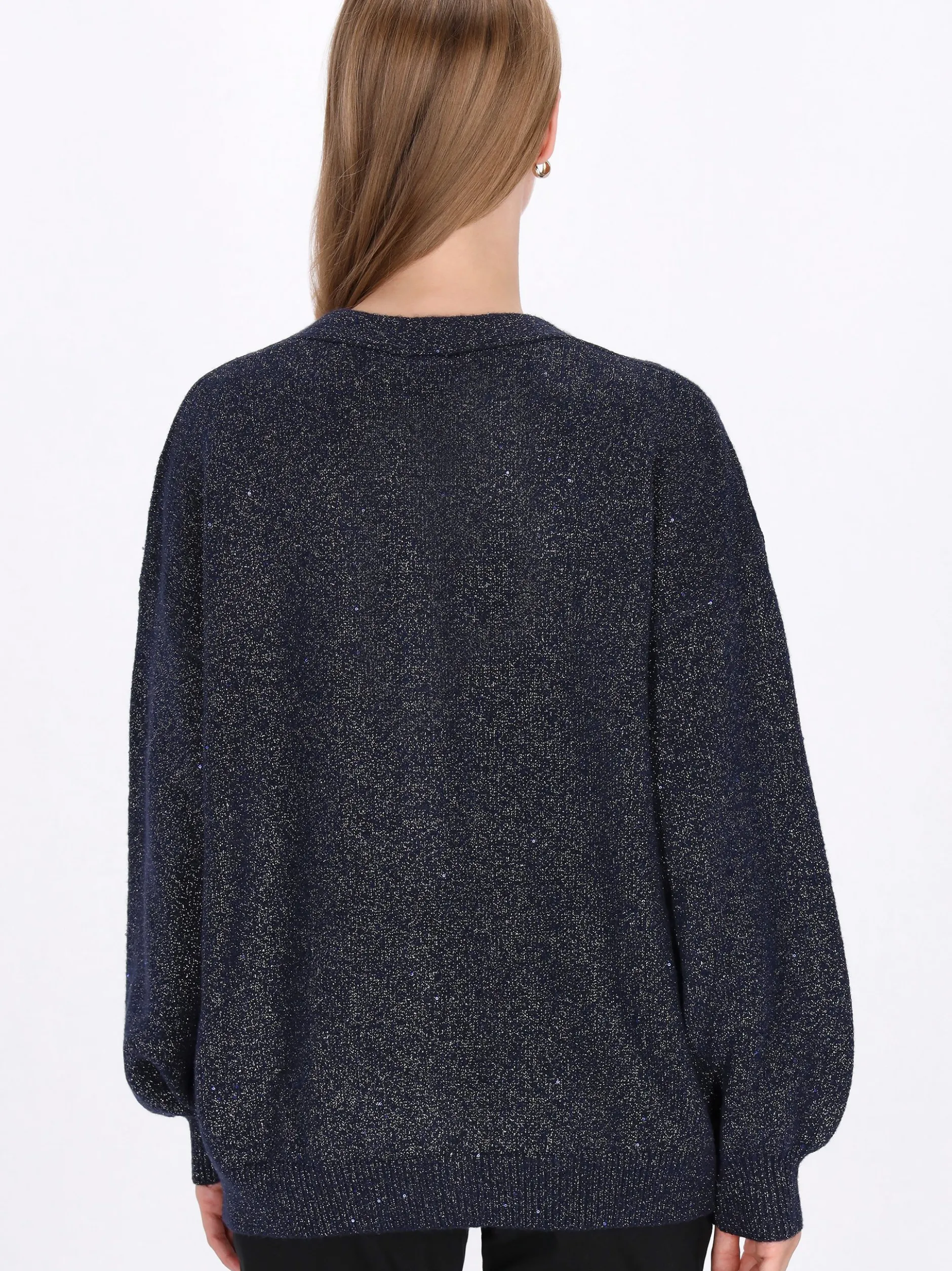Dreimaster Damen Strickjacke in marine
