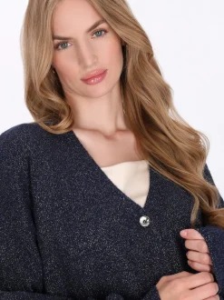 Dreimaster Damen Strickjacke in marine