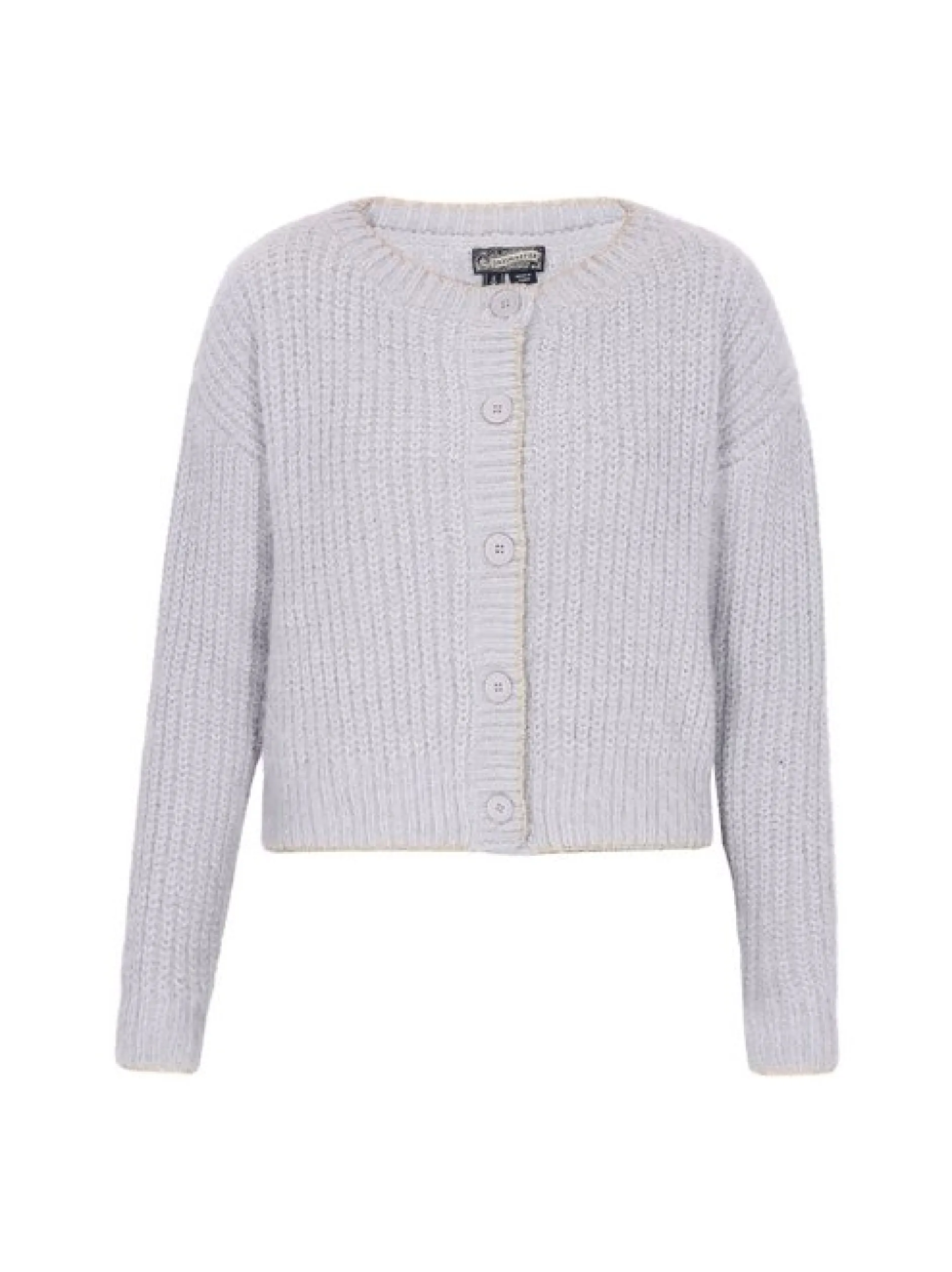 Dreimaster Damen Strickjacke in grau