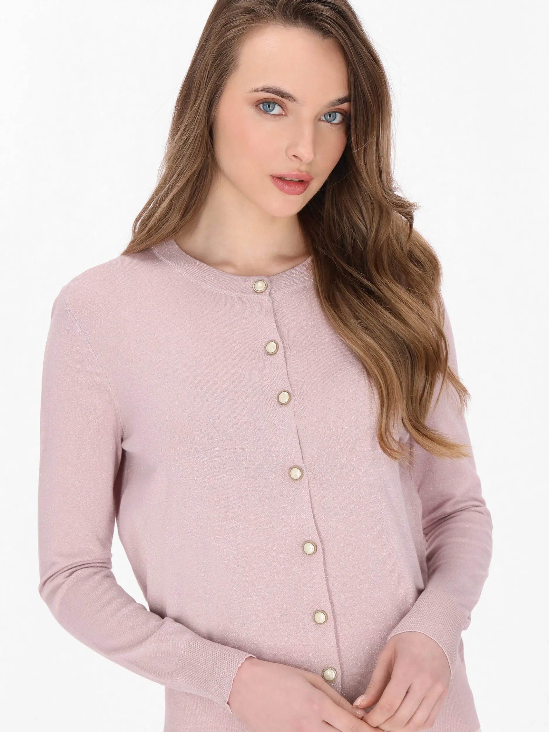 Dreimaster Damen Strickjacke in altrosa