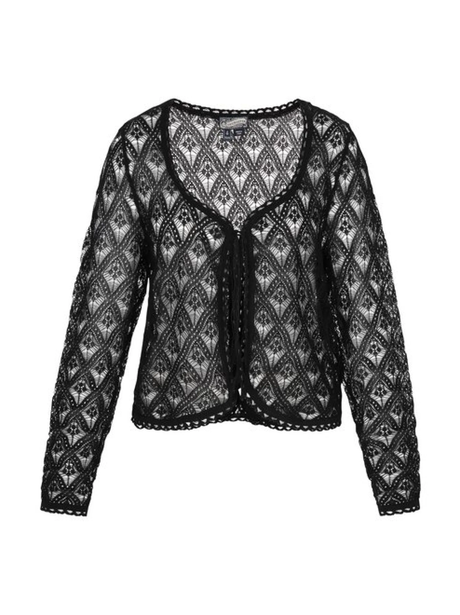 Dreimaster Damen Strickjacke in schwarz