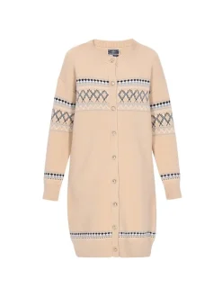 Dreimaster Damen Strickjacke in sand