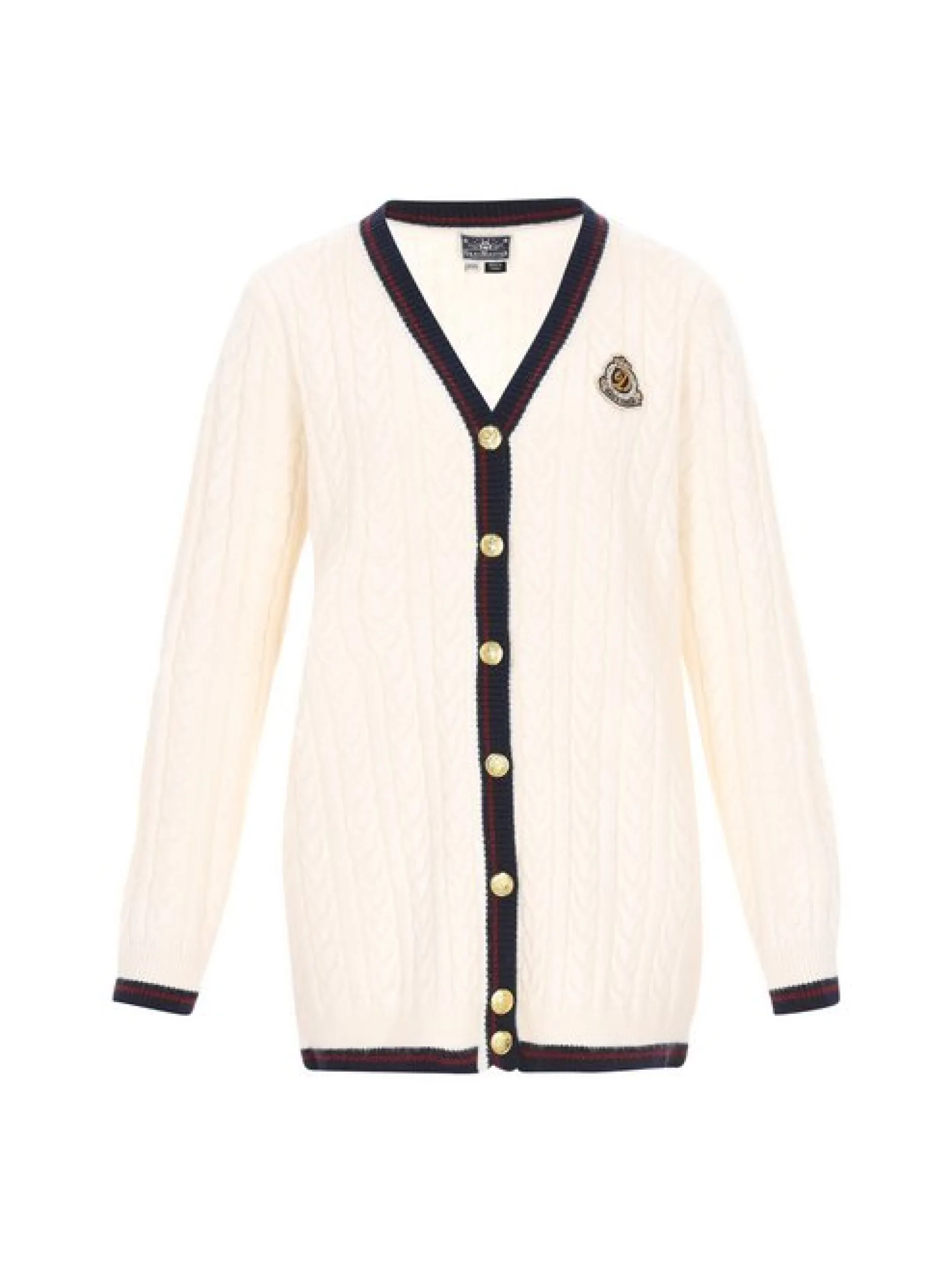 Dreimaster Damen Strickjacke in ecru