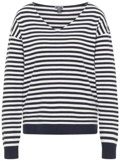 Dreimaster Damen Strickpullover in mehrfarbig