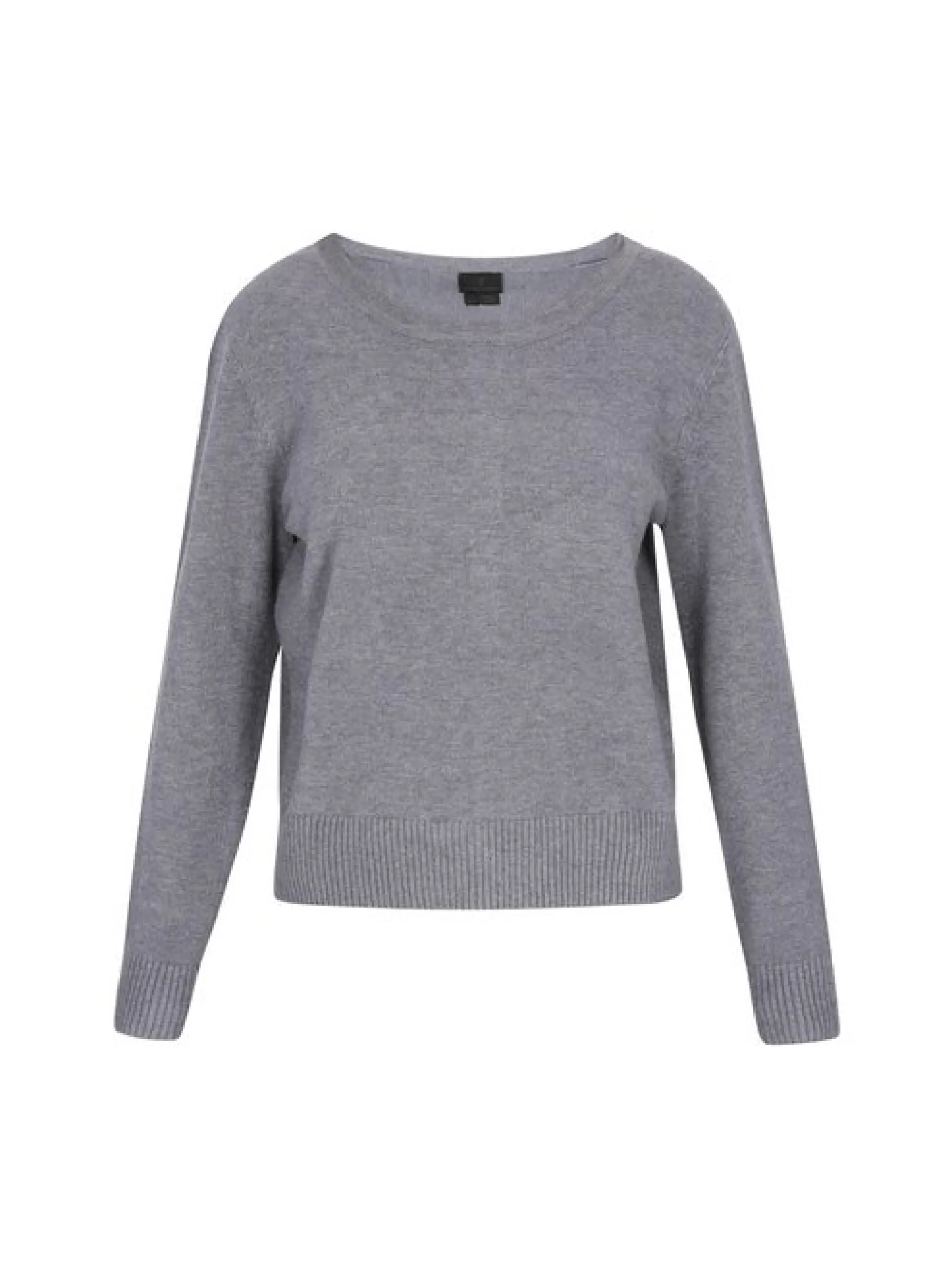 Dreimaster Damen Strickpullover in grau
