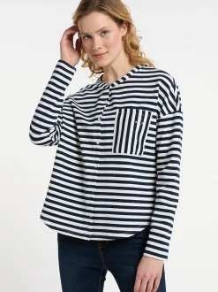 Dreimaster Damen Sweatjacke in marine