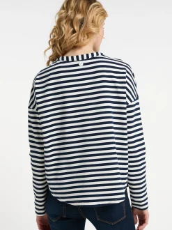 Dreimaster Damen Sweatjacke in marine