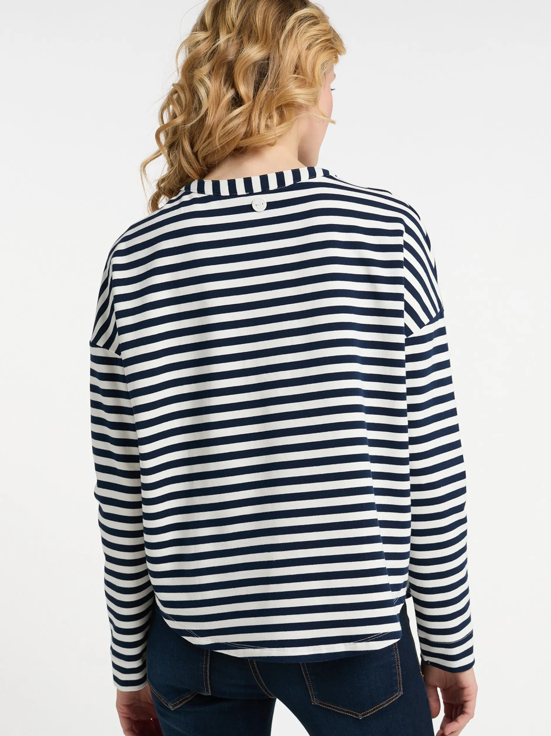 Dreimaster Damen Sweatjacke in marine