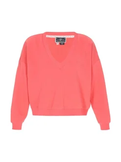 Dreimaster Damen Sweatshirt in koralle