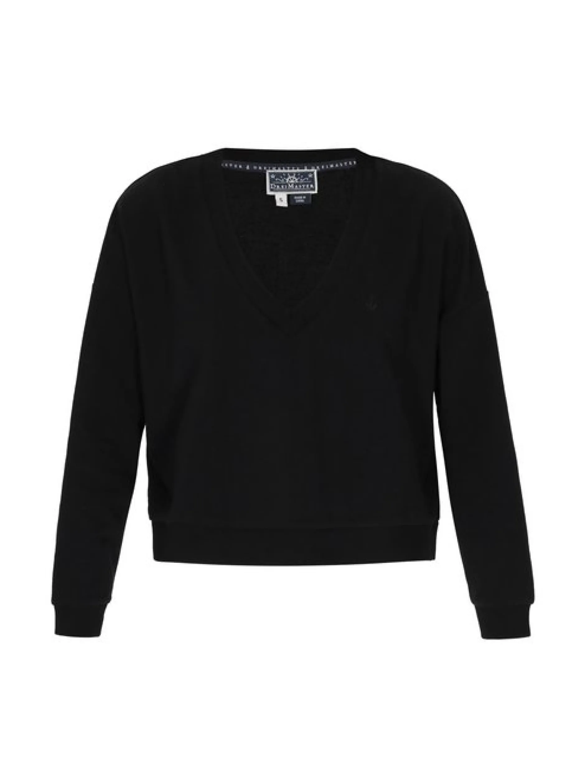 Dreimaster Damen Sweatshirt in schwarz