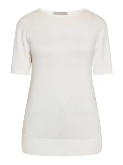 Dreimaster Damen T-Shirt in weiß - Ausschnitt: Rundhals