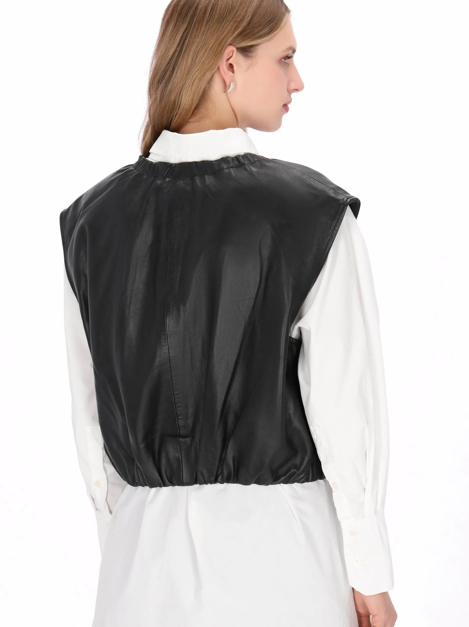 Dreimaster Damen Weste in schwarz