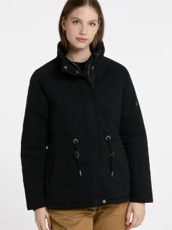 Dreimaster Damen Winterjacke in schwarz
