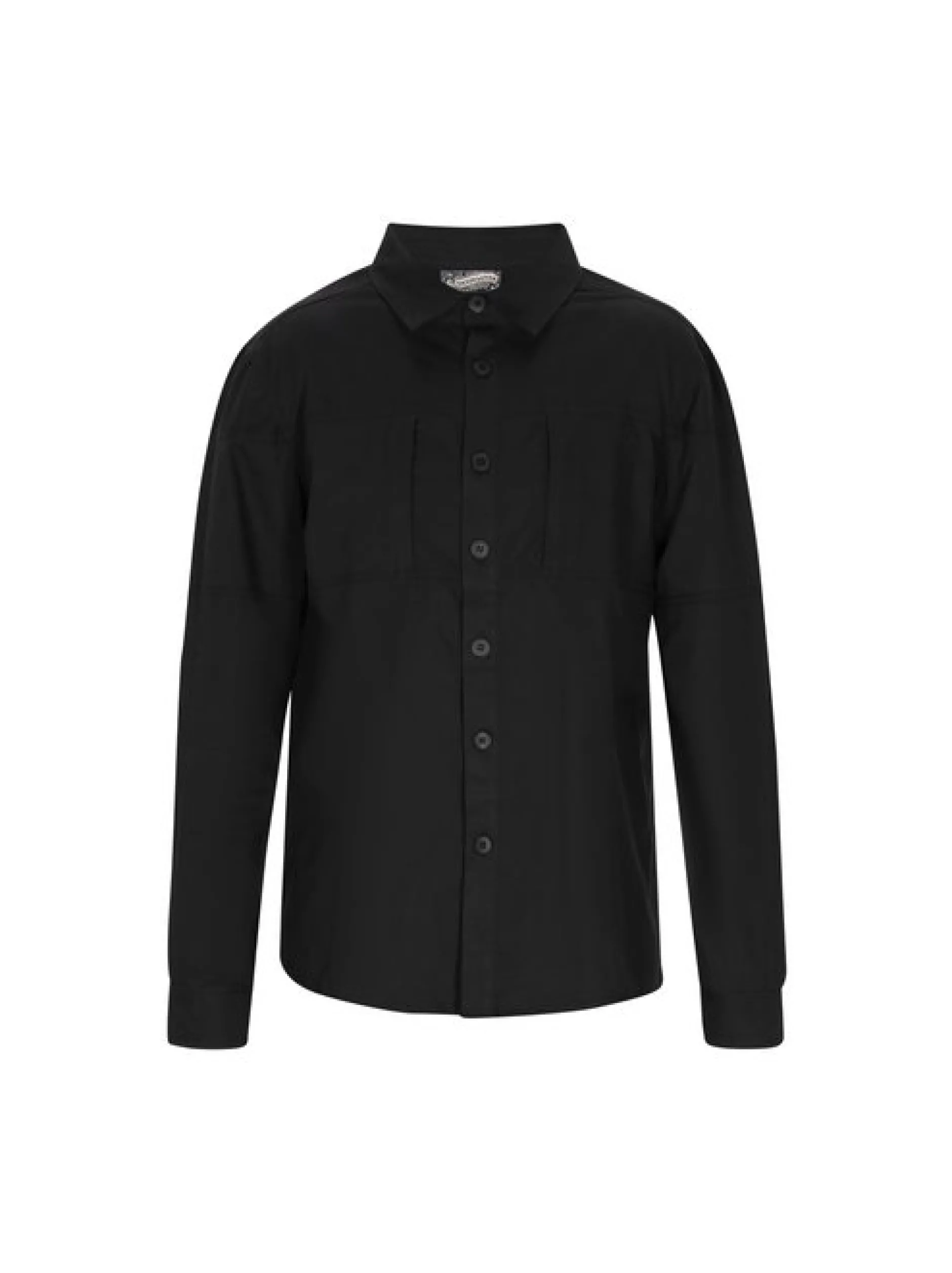 Dreimaster Herren Hemd in schwarz