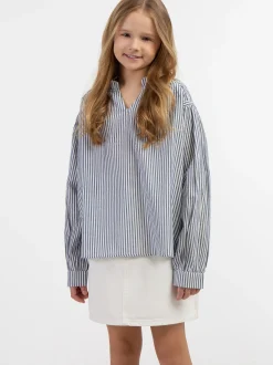 Dreimaster Mädchen Bluse in marine