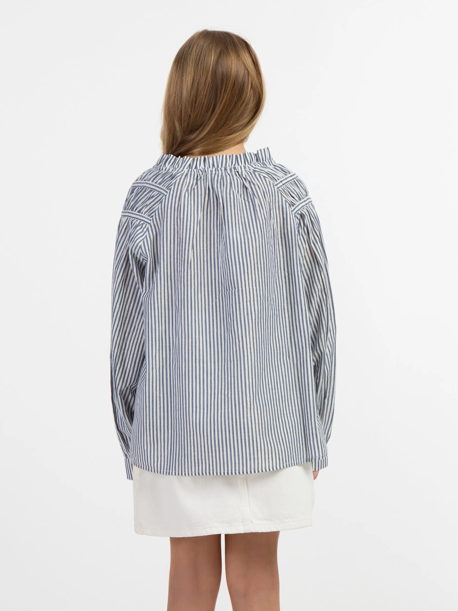 Dreimaster Mädchen Bluse in marine