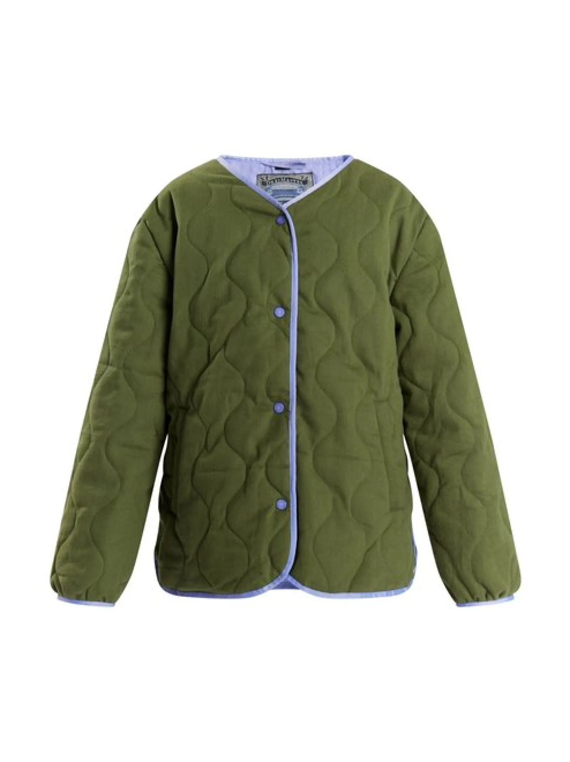 Dreimaster Mädchen Steppjacke in oliv