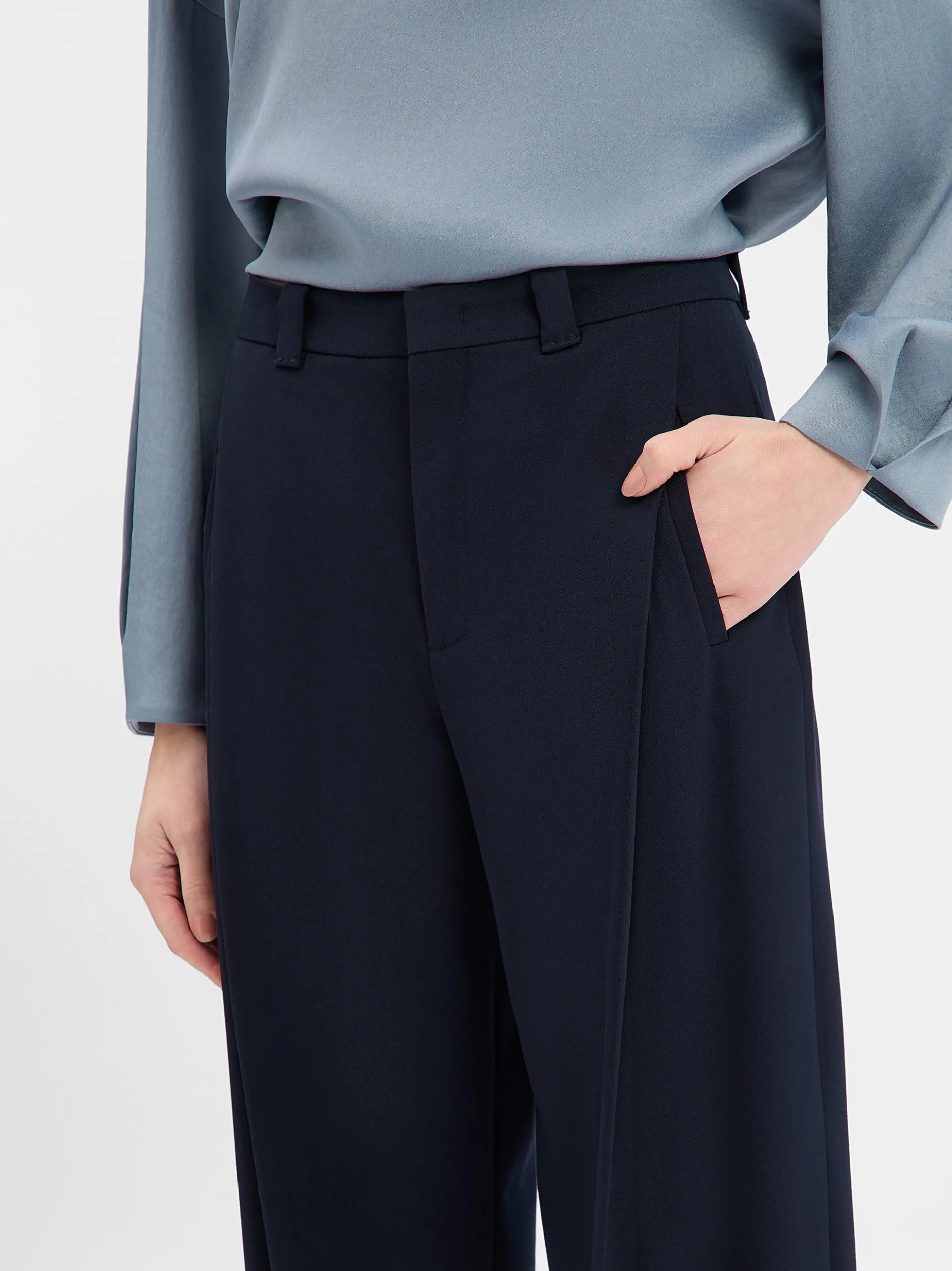 Drykorn Damen Bundfaltenhose - Unpack in marine