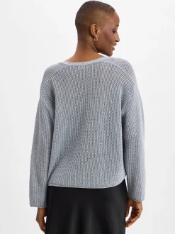 Drykorn Damen Lochstrick-Pullover - Somaija in beige