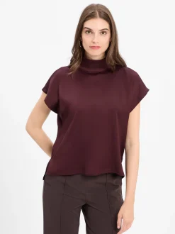 Drykorn Damen Satinbluse - Alaria in aubergine