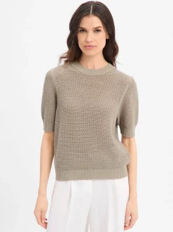 Drykorn Damen Strickshirt - Sanidy in schilf