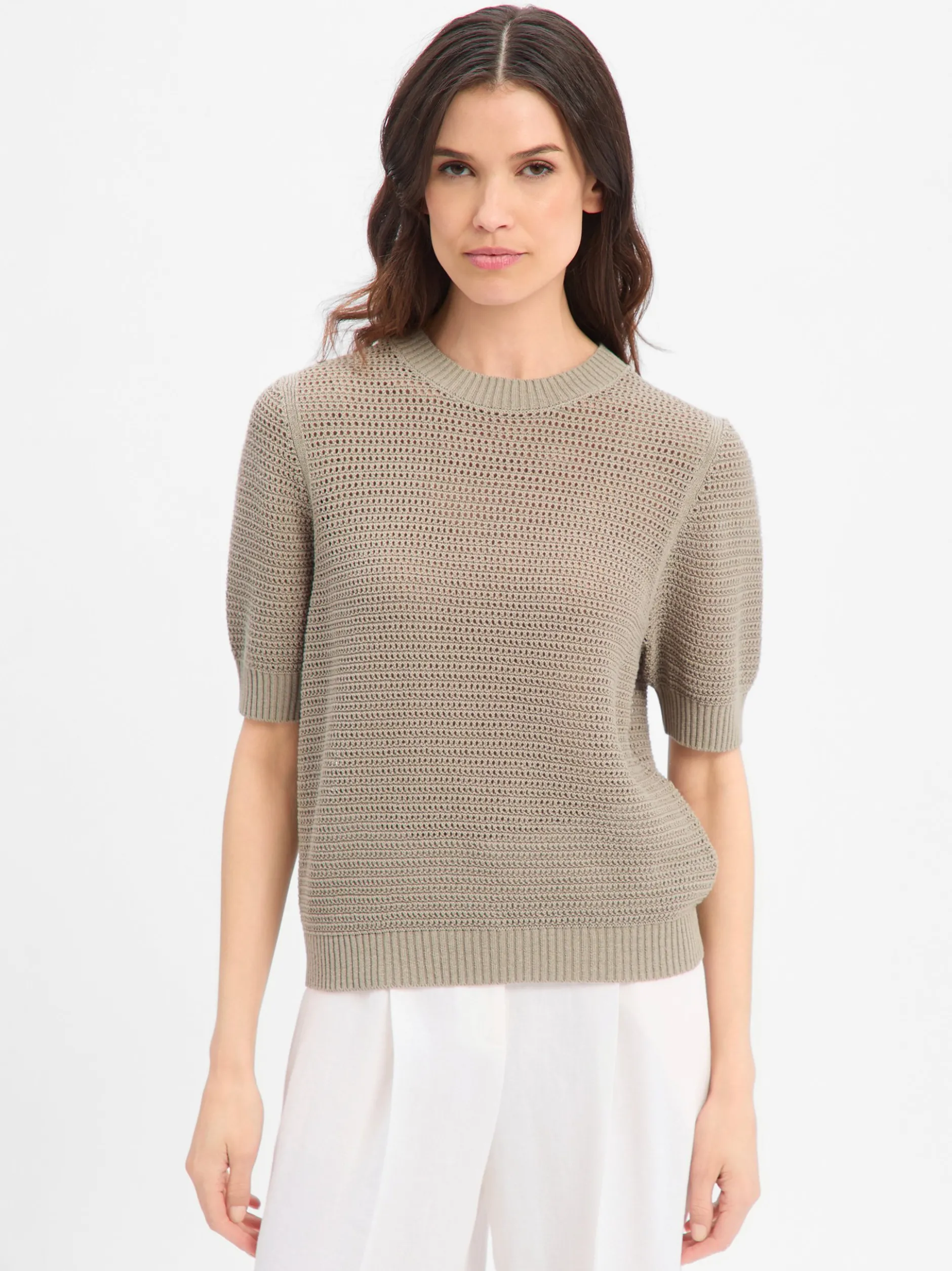 Drykorn Damen Strickshirt - Sanidy in schilf