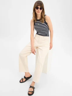Drykorn Damen Top - Olina in marine weiß