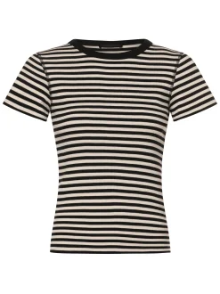 Drykorn Damen T-Shirt - Koale in schwarz weiß