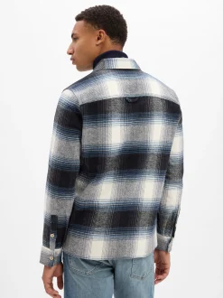 Drykorn Herren Freizeithemd - Dieggo in blau ecru