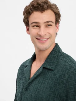 Drykorn Herren Freizeithemd - Bijan in tanne