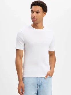 Drykorn Herren T-Shirt - Enil in weiß - Ärmel: kurzarm