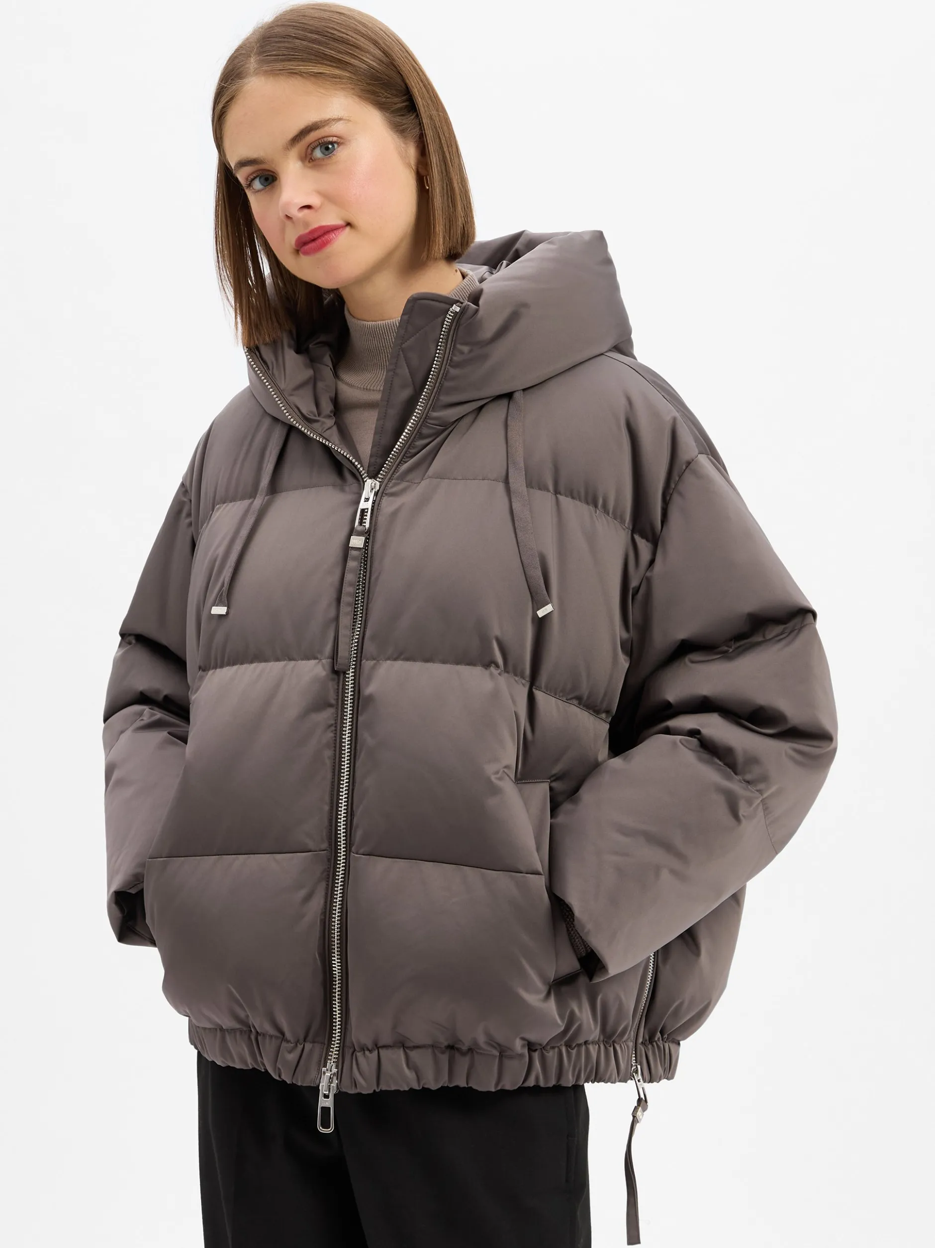 DUNO Damen Daunenjacke - Heka in taupe
