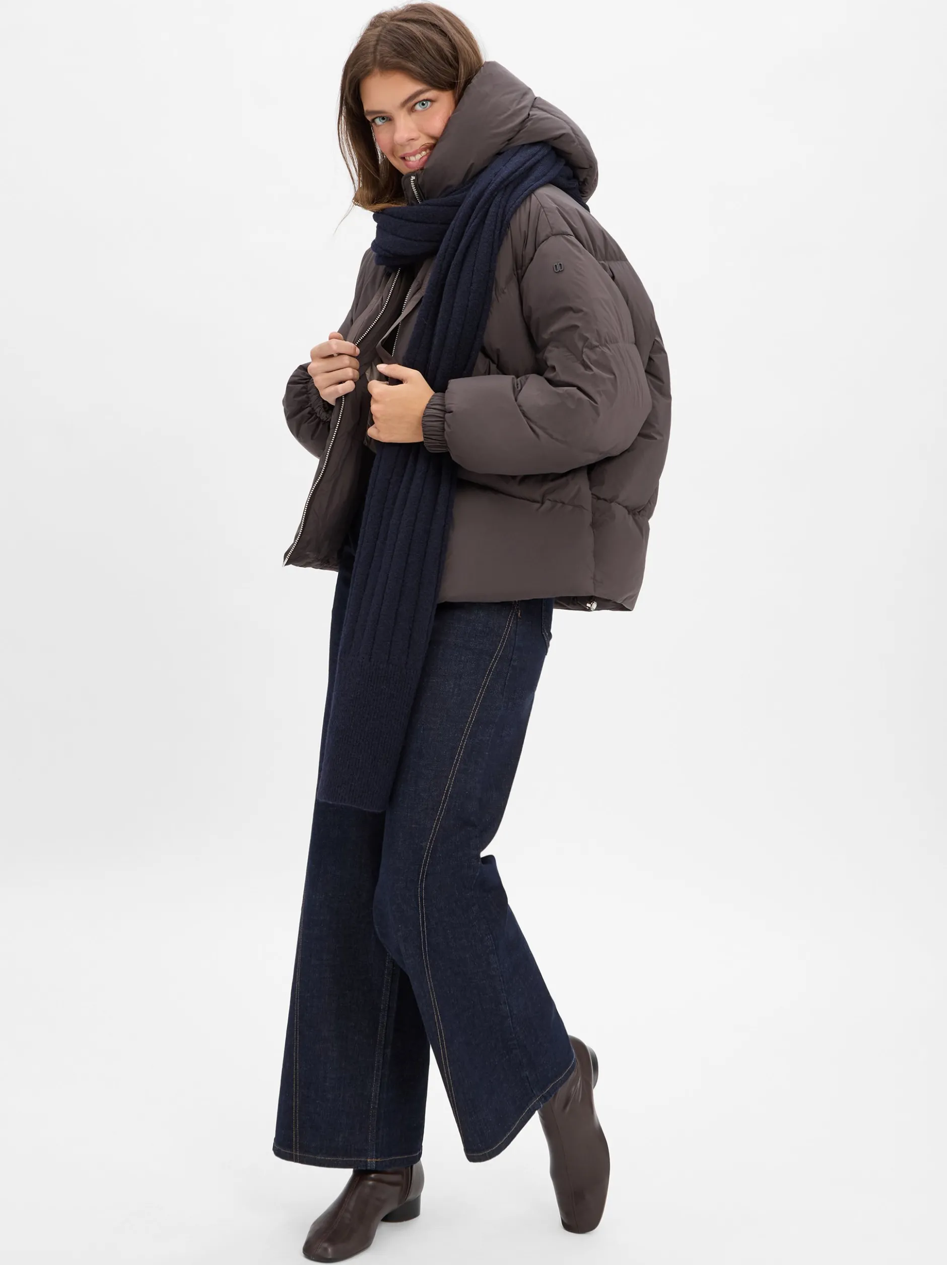 DUNO Damen Daunenjacke - Peggie in schoko