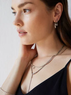 Echtzeit Damen Creolen - The Classy Drop in silber