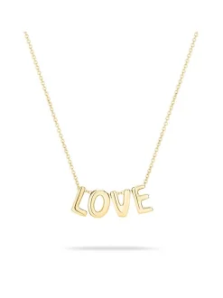 Echtzeit Damen Halskette - Love Letters in gold