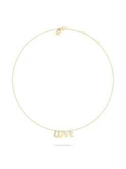 Echtzeit Damen Halskette - Love Letters in gold