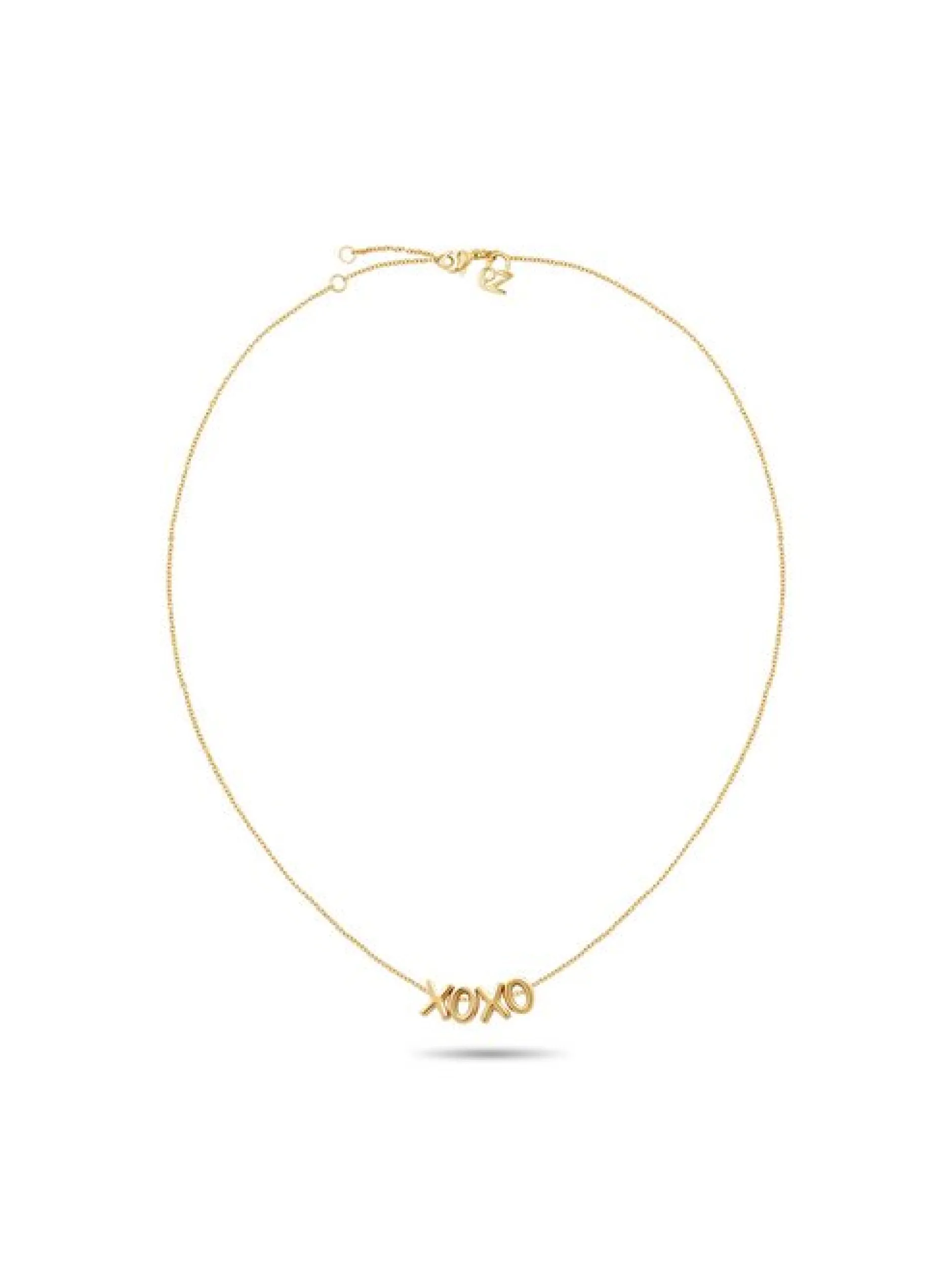Echtzeit Damen Halskette - XOXO in gold
