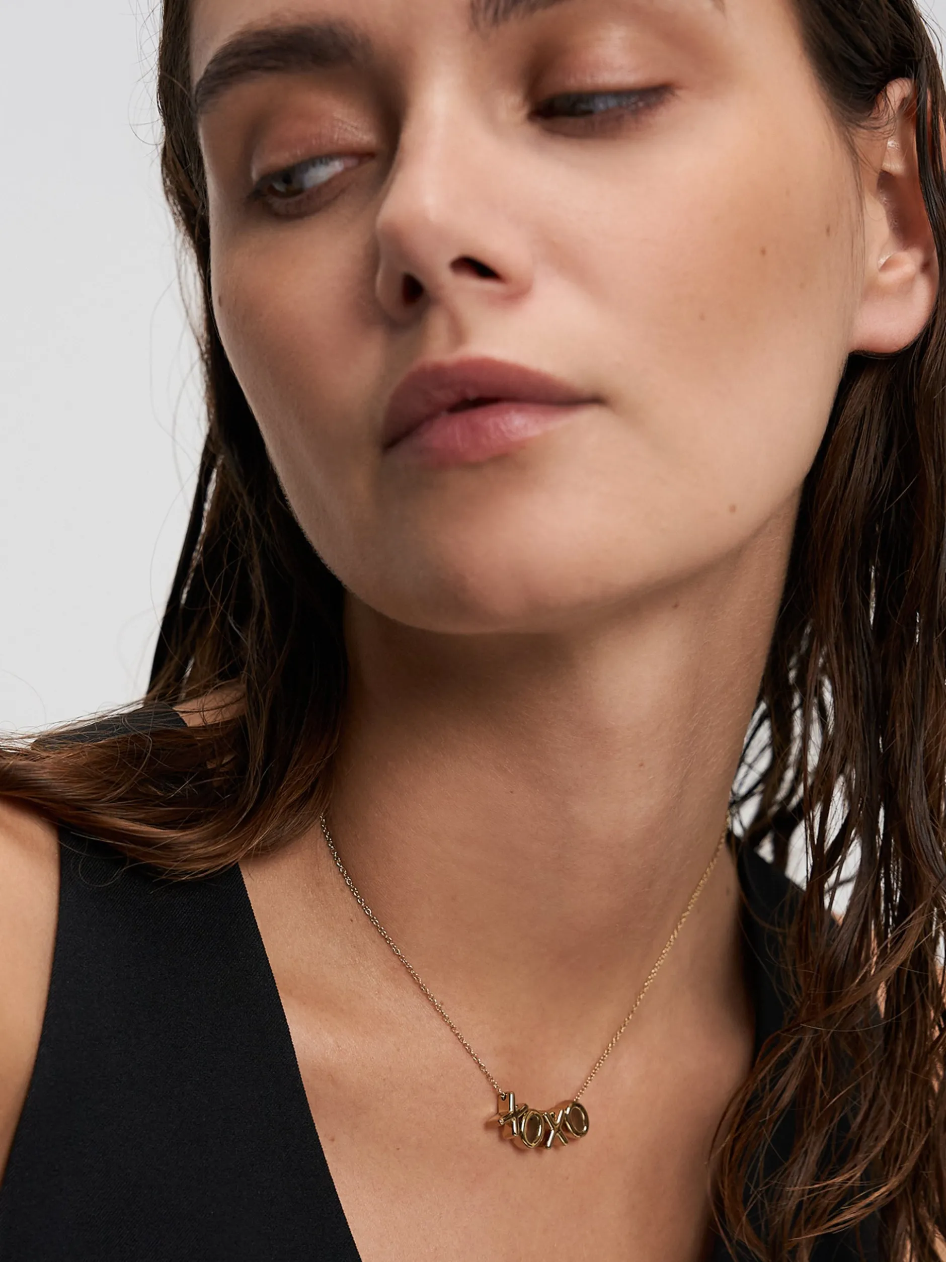 Echtzeit Damen Halskette - XOXO in gold
