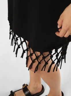EDITED Damen Kleid - Kris in schwarz - Ärmel: Halbarm