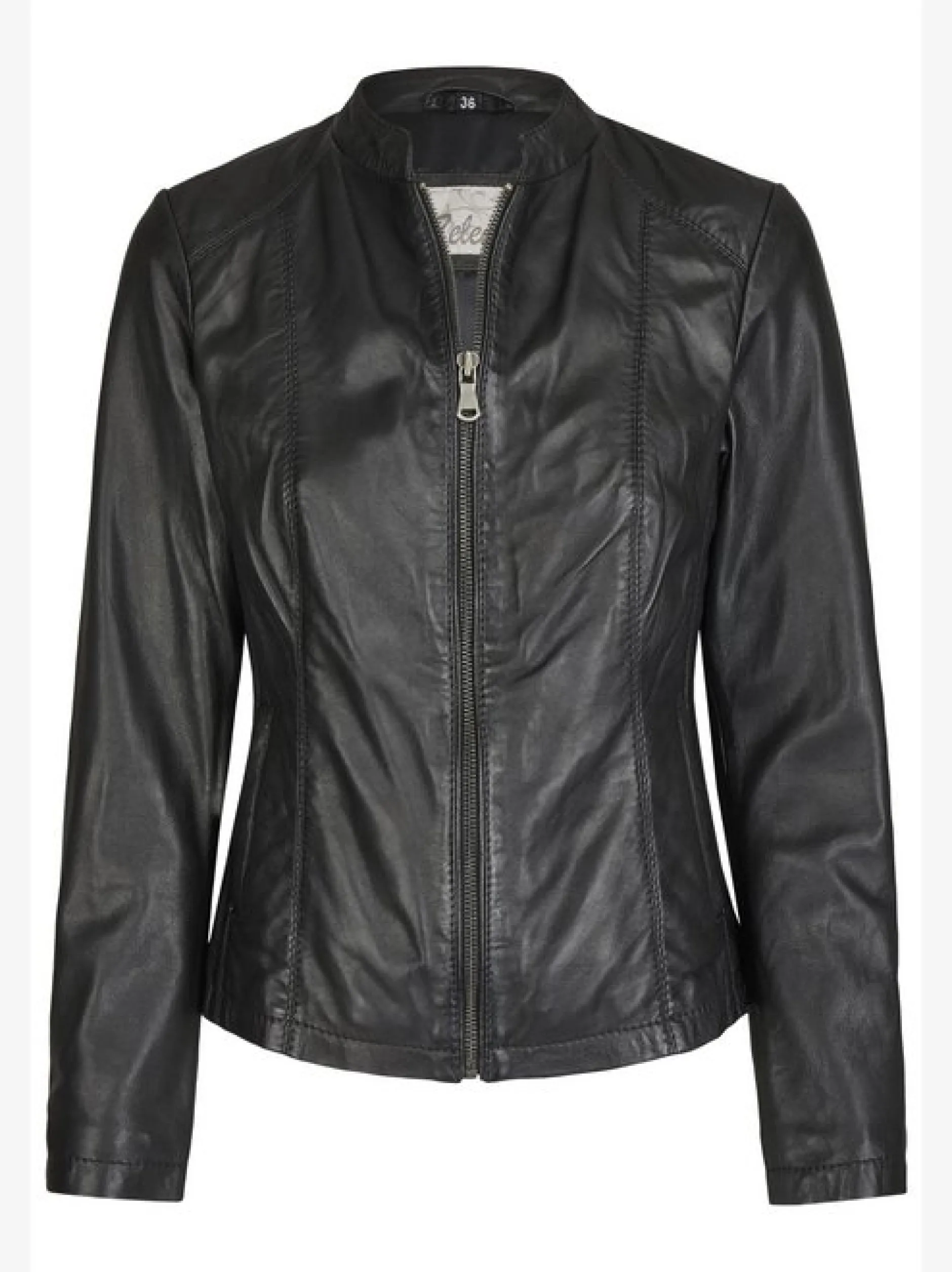 7 eleven Damen Lederjacke Leoni in schwarz