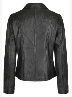 7 eleven Damen Lederjacke Marita in schwarz