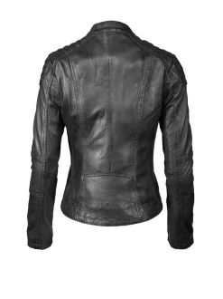 7 eleven Damen Lederjacke - SEBASTIA in schwarz